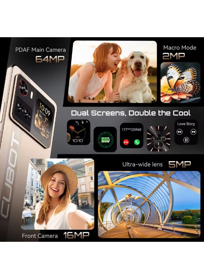 كوبوت هاتف ذكي 5G X100، يعمل بنظام أندرويد 15، شاشة 6.88 بوصة، ذاكرة وصول عشوائي 8 جيجابايت، ذاكرة تخزين داخلية 256 جيجابايت، كاميرا 64 ميجابكسل + 16 ميجابكسل، بطارية 5100 مللي أمبير، لون أسود - Image 5